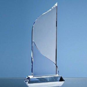 28cm Optical Crystal Grand Bleu Award - SY3068