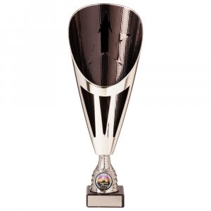 Rising Stars Deluxe Silver & Black Trophy Cup 29.5CM 295MM-TR20534A