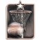 Centurion Star Netball Zinc Alloy, 3D Die-Cast Bronze Medals 53x40MM - MM15013B