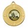 Gold Pinnacle Stamped Iron Medal 5CM 50MM - MM16059G