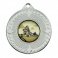 Silver Pinnacle Stamped Iron Medal 5CM 50MM - MM16059S