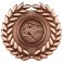 Bronze Classic Wreath Medal 6CM 60MM -MM23154B