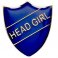 ShieldBadge Head Girl Blue  25mm
