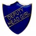 ShieldBadge Deputy Head Girl Blue 25mm
