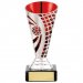 Defender Silver & Red Football Series Trophy 14CM 140MM - TR20512A